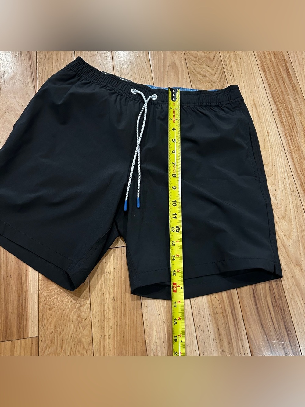 NWT Bonobos Black Swim Shorts with 7 Inch Inseam & Mesh Liner - Men’s Size Small - Picture 5 of 6